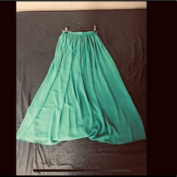 NWOT CHIFFON MAXI SKIRT , MINT - American Apparel - Picture 4 of 8